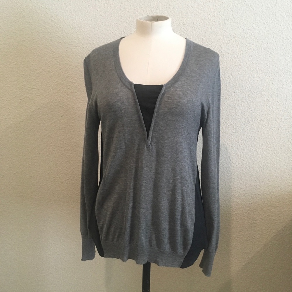 Townsen lightweight sweater gray and black